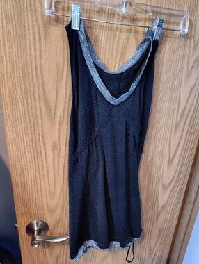Black Tank Dress with Heather Gray Trim Lululemon